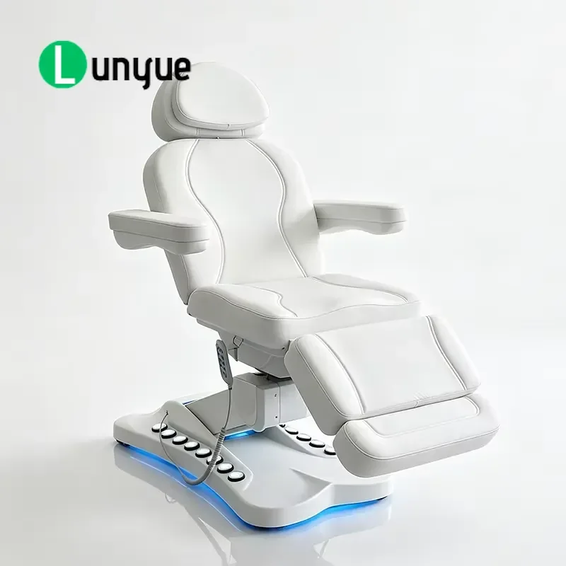 4 Motor Electric Massage Bed Adjustable Rotating Spa Table for Beauty Facial Eyelash Modern High Quality Furniture