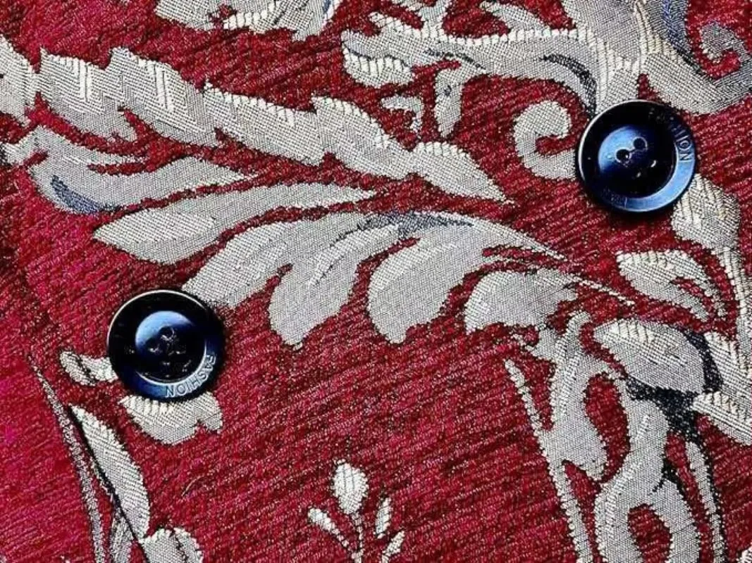 Herren Viktorianische Steampunk Jacquard-Weste, Samt-Revers Gothic-Weste für LARP, Halloween-Party & Retro-Kostüm – Detail 13