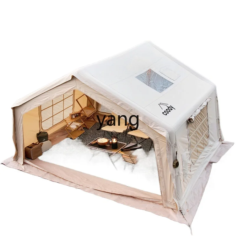 LH inflatable tent field camping overnight autumn and winter outdoor windproof and rainproof cotton roof tent