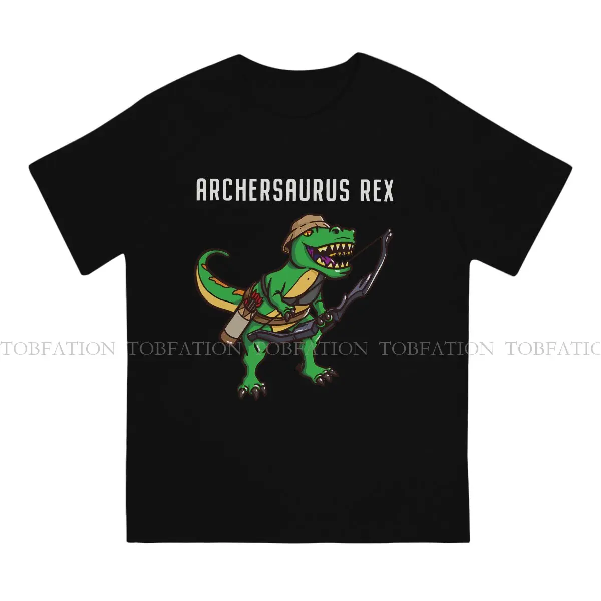 Archery Sports 100% Cotton TShirts Archersaurus Rex Archery Bow Hunting Personalize Homme T Shirt Funny Tops 6XL