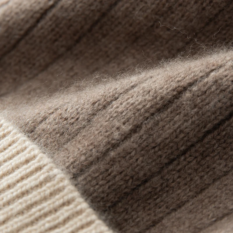 Top Qualität Winter Kaschmir Hüte Frauen Casual Outdoor Warm Halten Kopfbedeckungen Weiche Kaschmir Gestrickte Hut Unisex Skullies Mützen Kappe – Detail 15
