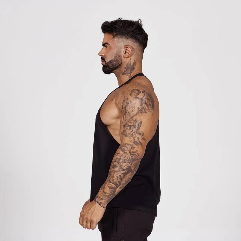New Style Men's Motivational Muscle Graphic Gym Singlet - Sleeveless Cotton Training Bodybuilding Tank Top, Fitness Shirt