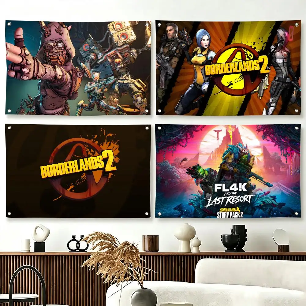 Video Game B-Borderlands Flags  For Living Room Home Dorm Decor Wall Outdoor Camping Party Banner Gifts