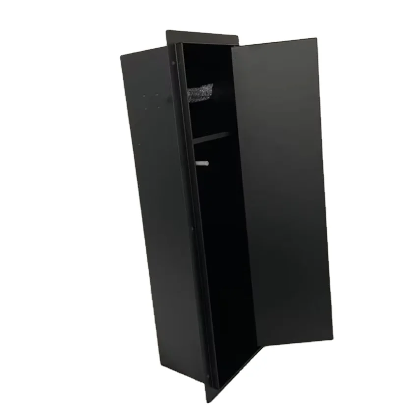 Modern Stainless Steel Storage for Toilet Invisible Tissue Box with Integrated Paper Roll and Brush Holder for Hotels