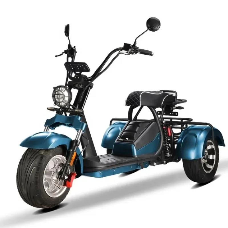 Wholesale 2000w Fashion Removable Battery Good Quality Powerful Three Wheel Electric Tricycle From Chinese Factory