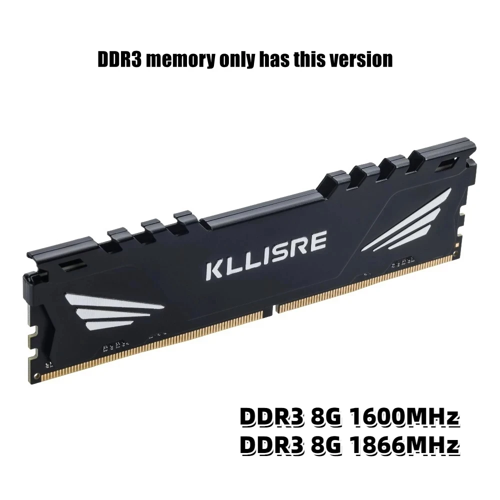 Kllisre DDR3 DDR4 8GB 16GB Memory Ram 1600 1866 2666 3200 MHz Desktop Dimm Non-ECC