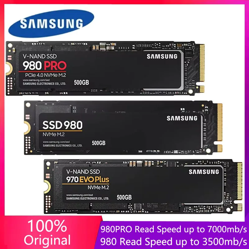 SAMSUNG SSD M2 Nvme 990 PRO 1TB 2TB Internal Solid State Drive 980 500GB hdd Hard Disk 980 PRO M.2 970 EVO Plus 250GB for laptop