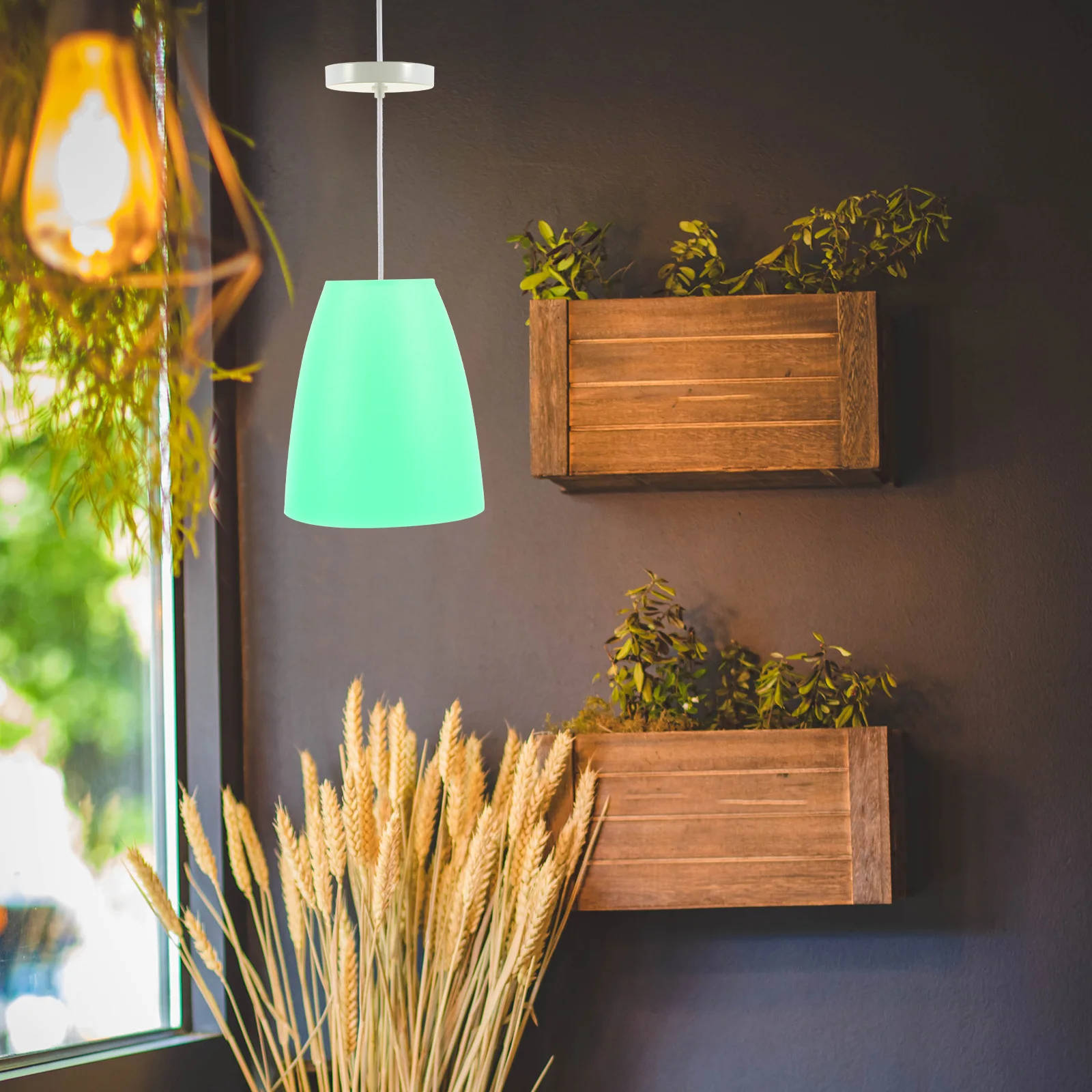 

2Pcs Lampshade 42Mm Opening Plastic Retro Style for Desk Wall Floor Table Ceiling Light Indoor Vintage Drum Shade Cover