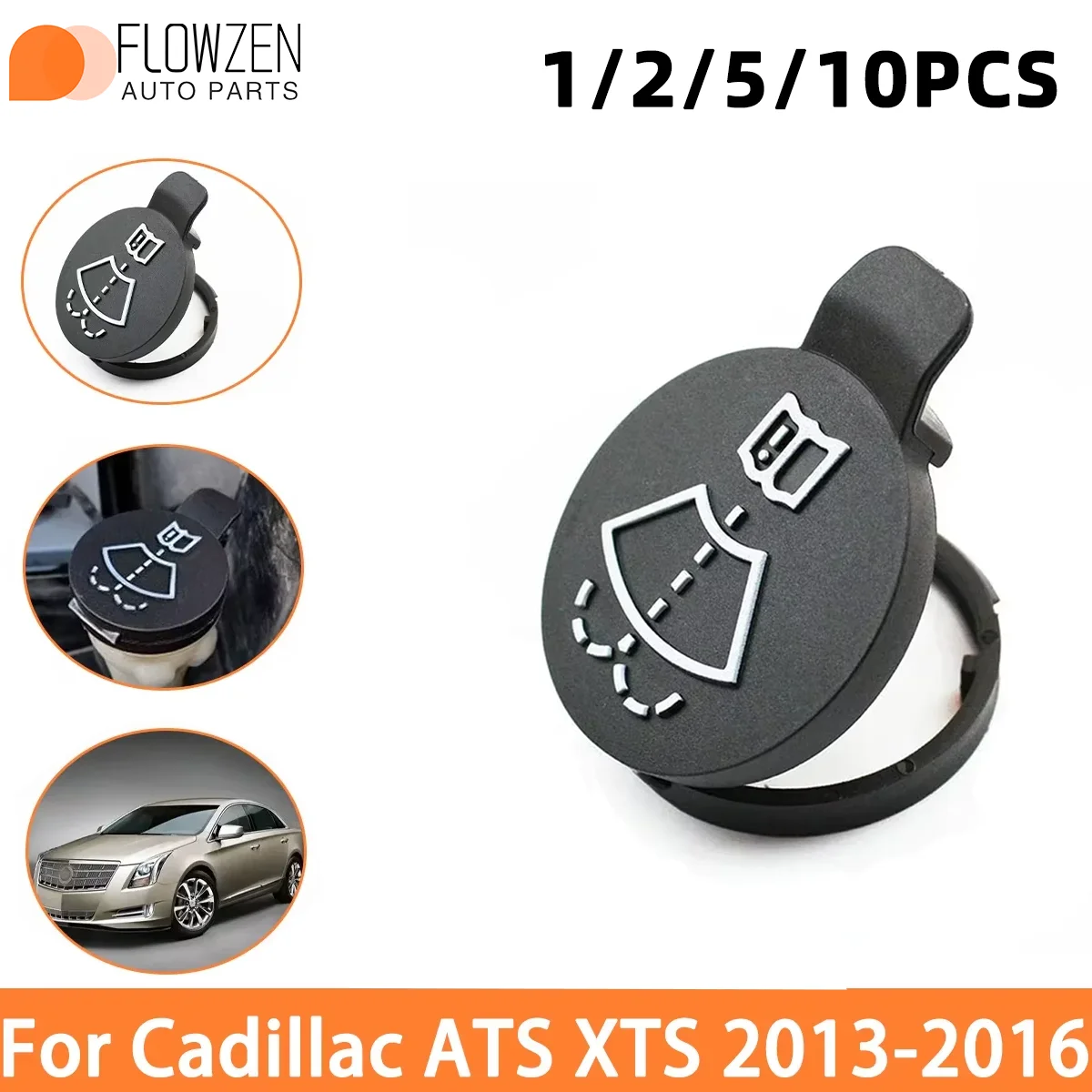 

1/2/5/10PCS OE 13227300 Auto Water Tank Cover Durable Black Replacement Lid for Cadillac ATS XT Malibu Silverado and Most Cars