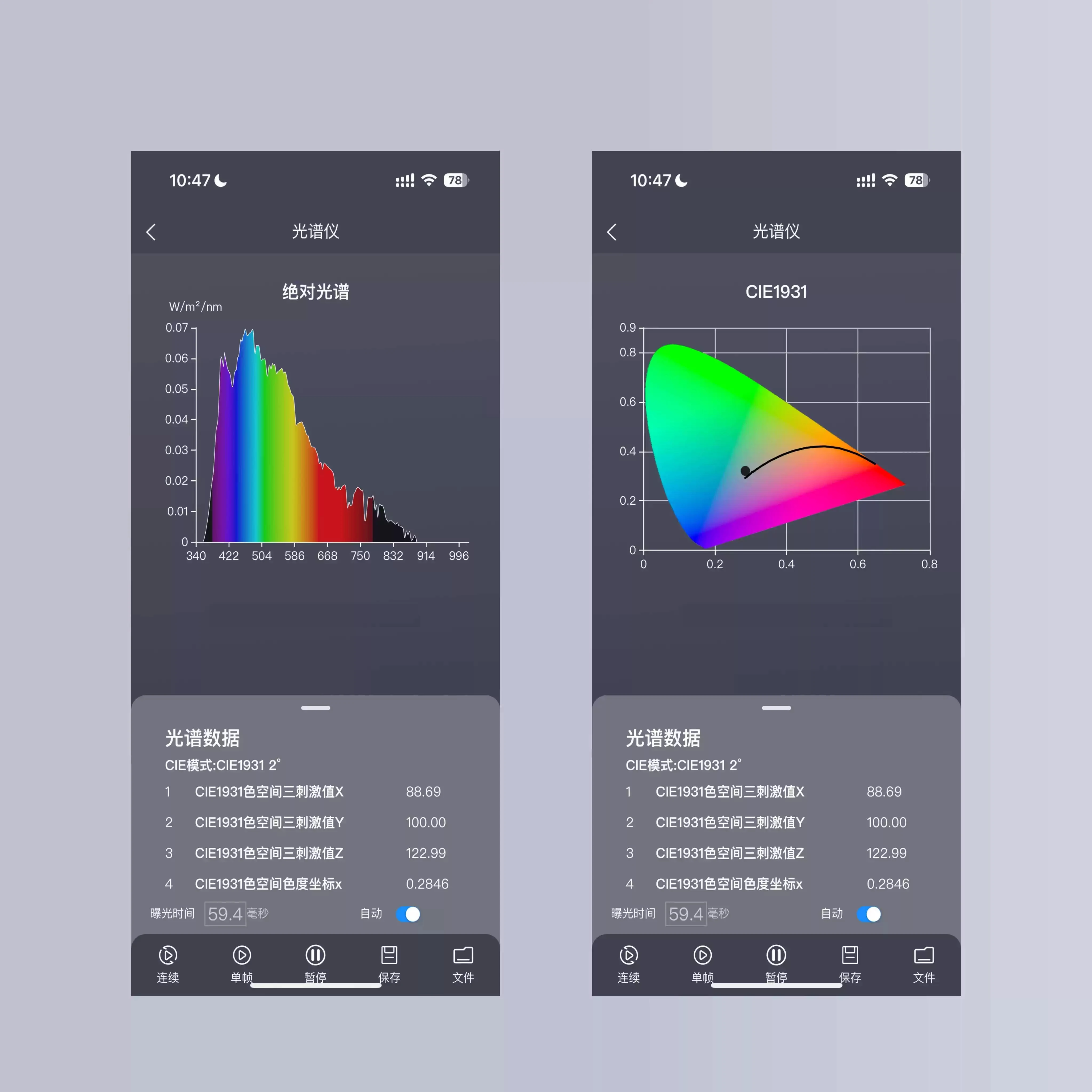 Lab Analytical Equipment Handheld Portable Spectrometer Test Spectrum