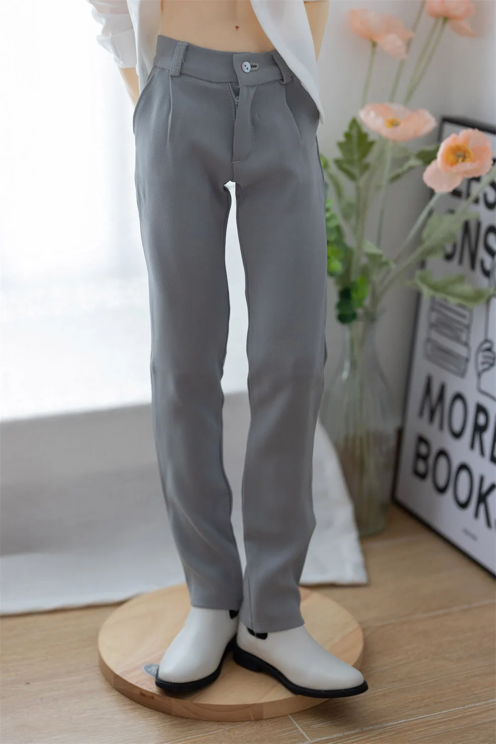 【High Quality】Male Elegant Draping Casual Slim Trousers Formal Suit Pants for 1/4 1/3 BJD Normal/Strong Uncle Action Figure