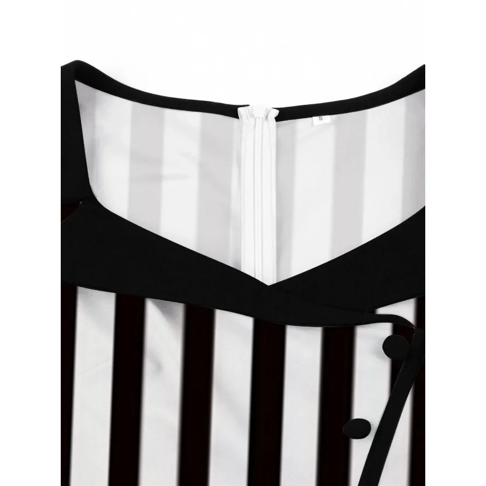 Movie Beetle Cosplay Costume Horror Disguise Black White Striped Dress Suits for Women Outfit Halloween Carnival Party Clothes