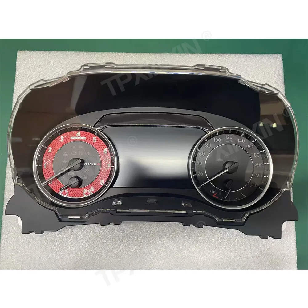 لوحة سيارة LCD لنيسان باترول أرمادا Y62 2010-2021 العنقودية الرقمية أداة قمرة القيادة الافتراضية عداد السرعة متعدد الوظائف