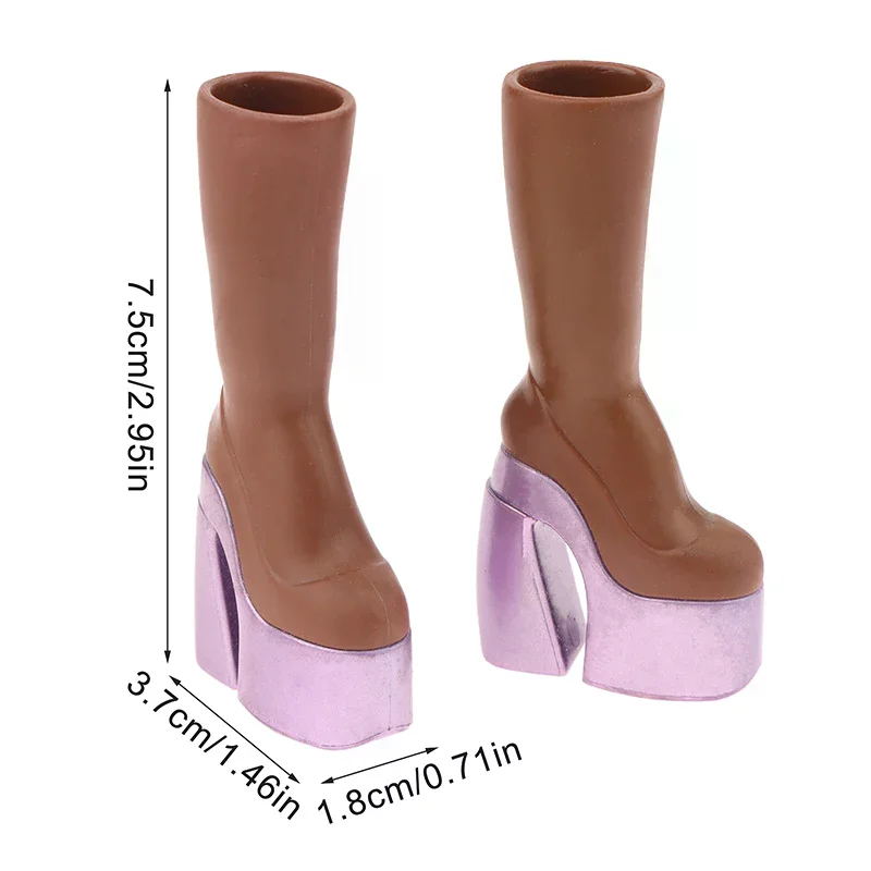 دمية صغيرة محاكاة أحذية عالية الكعب دمية فستان اكسسوارات دمى منزل الملابس الديكور للفتيات التظاهر اللعب اللعب