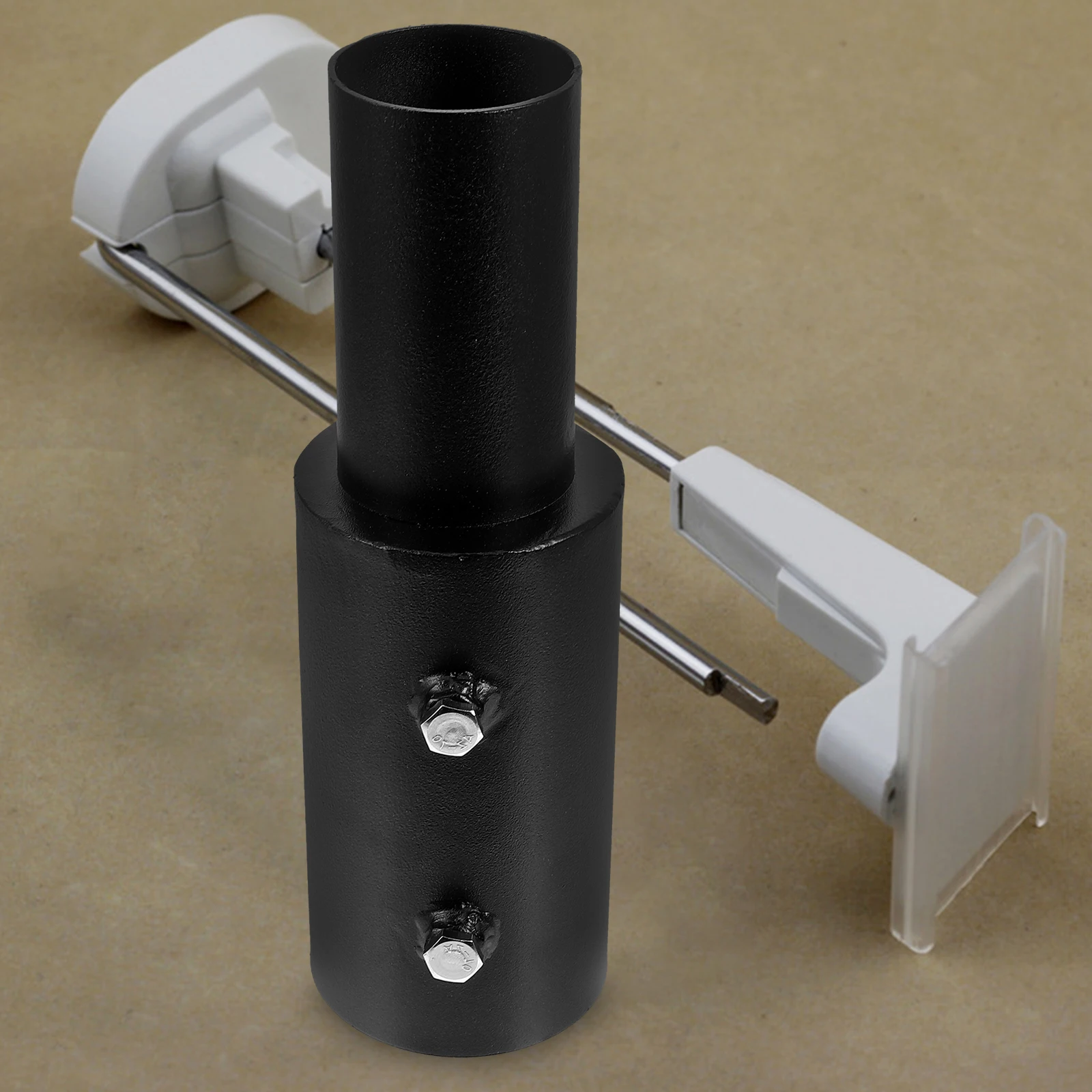 

Durable Steel Adapter for Street Metal Extension Tenon Lamp Post Replacement Tool Outdoor Easy Installation Stable Fit Light