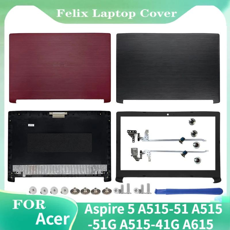 

New For Acer Aspire 5 A515-51 A515-51G A515-41G A615 Rear Lid TOP Case Laptop LCD Back Cover/LCD Bezel Cover/LCD Hinges