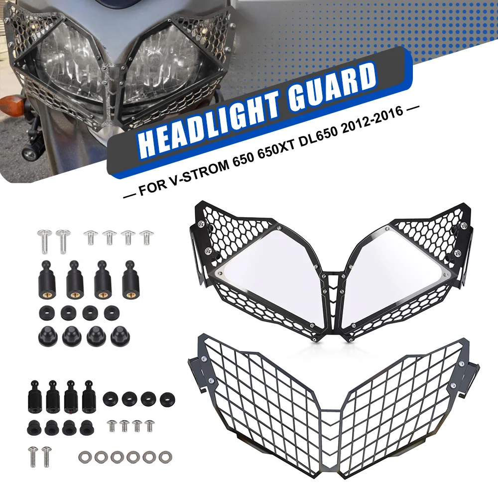 

Motorcycle Headlight Protector Head Lights Grille Protection Guard Cover FOR Suzuki V-Strom 650 VStrom650XT 2012 -2014 2015 2016