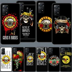 Guns N Roses Phone Case For Redmi 13C 14C Note 14 13 Pro Plus 5G Clear Capa 12 12C 10A 10C 10 9A 9C 9T 9 8 Pro Cover TPU Shell C