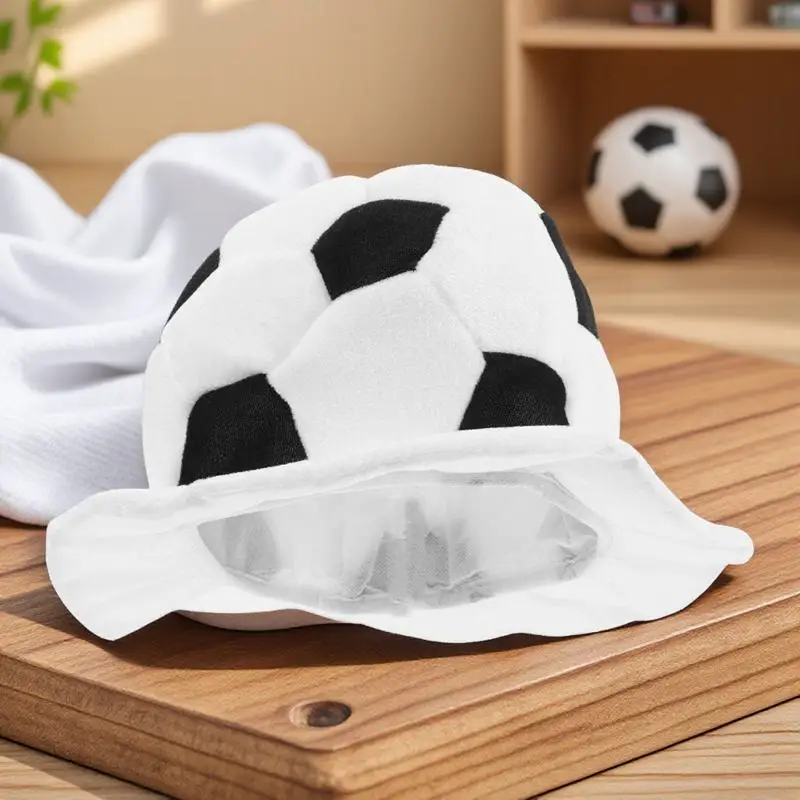 

Football Shaped Hat Lightweight Comfortable Sports Fans Cap Party Supplies Carnival Costume Accessories Soccer Match Cheering
