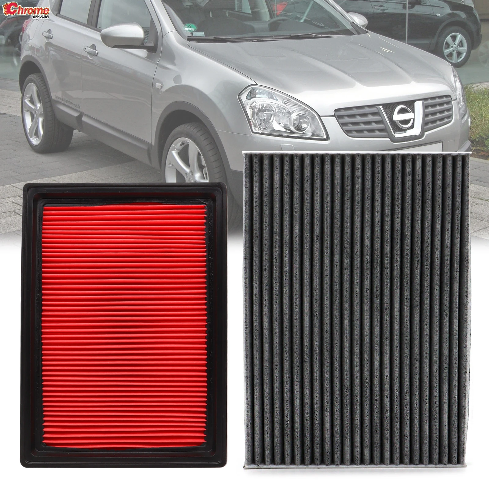 

Car Accessories Engine Cabin Pollen Air Filter Combo Set For Nissan Rogue X-Trail T31 Sentra 2.5L 2008 2009 2010 2011 2012 2013
