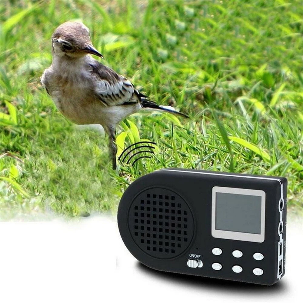 New Outdoor Electronic Birdsong Device Farm Bird Sound Decoy with Loudspeaker Caller Amplifier Digital MP3 Bird Caller Player