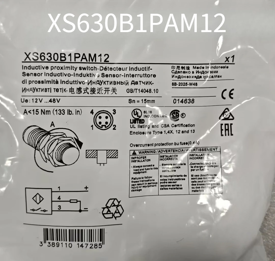 XS630B1PAM12 XS630B1NAM12 New High-Quality Proximity Switch Sensor Quality Assurance