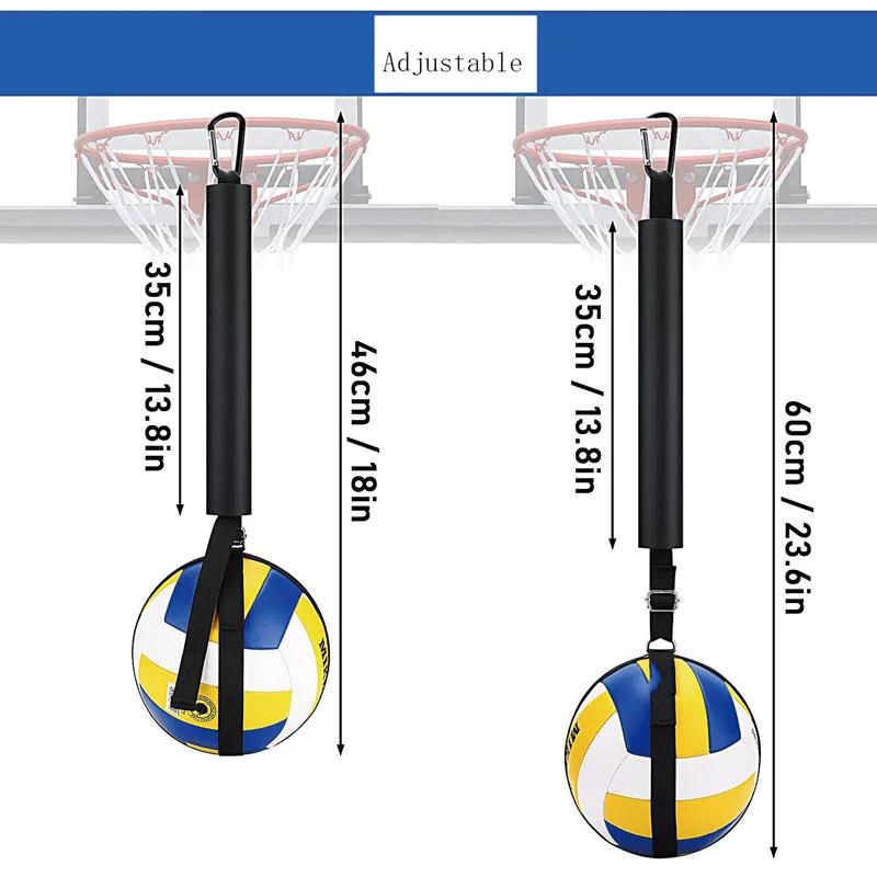 Entrenador auxiliar de baloncesto y voleibol para adultos y niños, Bola de entrenamiento colgante, juguetes de entrenamiento