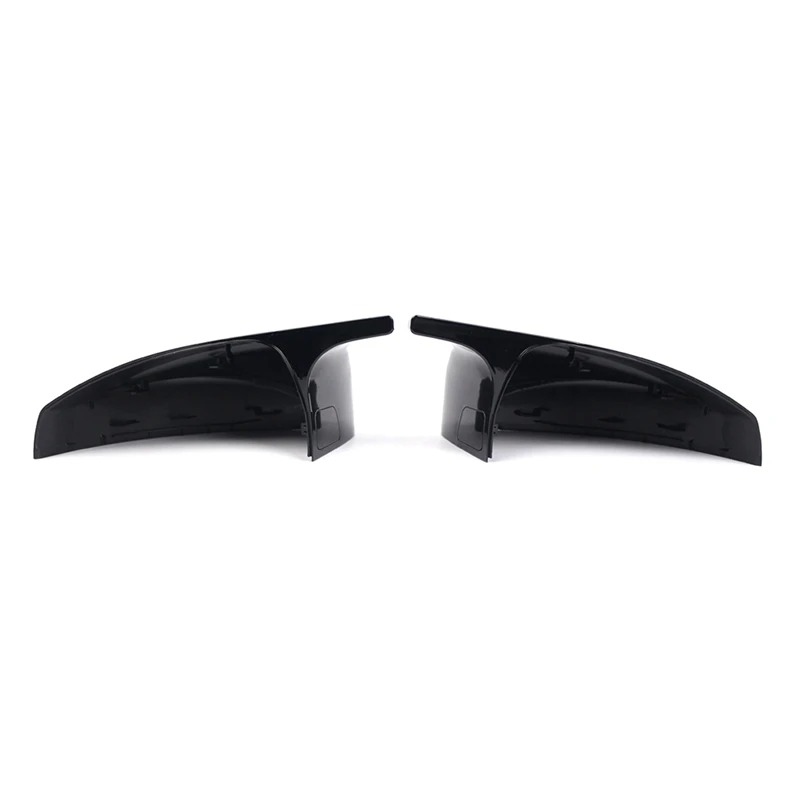 Black Rearview Replacement Mirror Covers Mirror Housing For  A3 S3 RS3 14-20