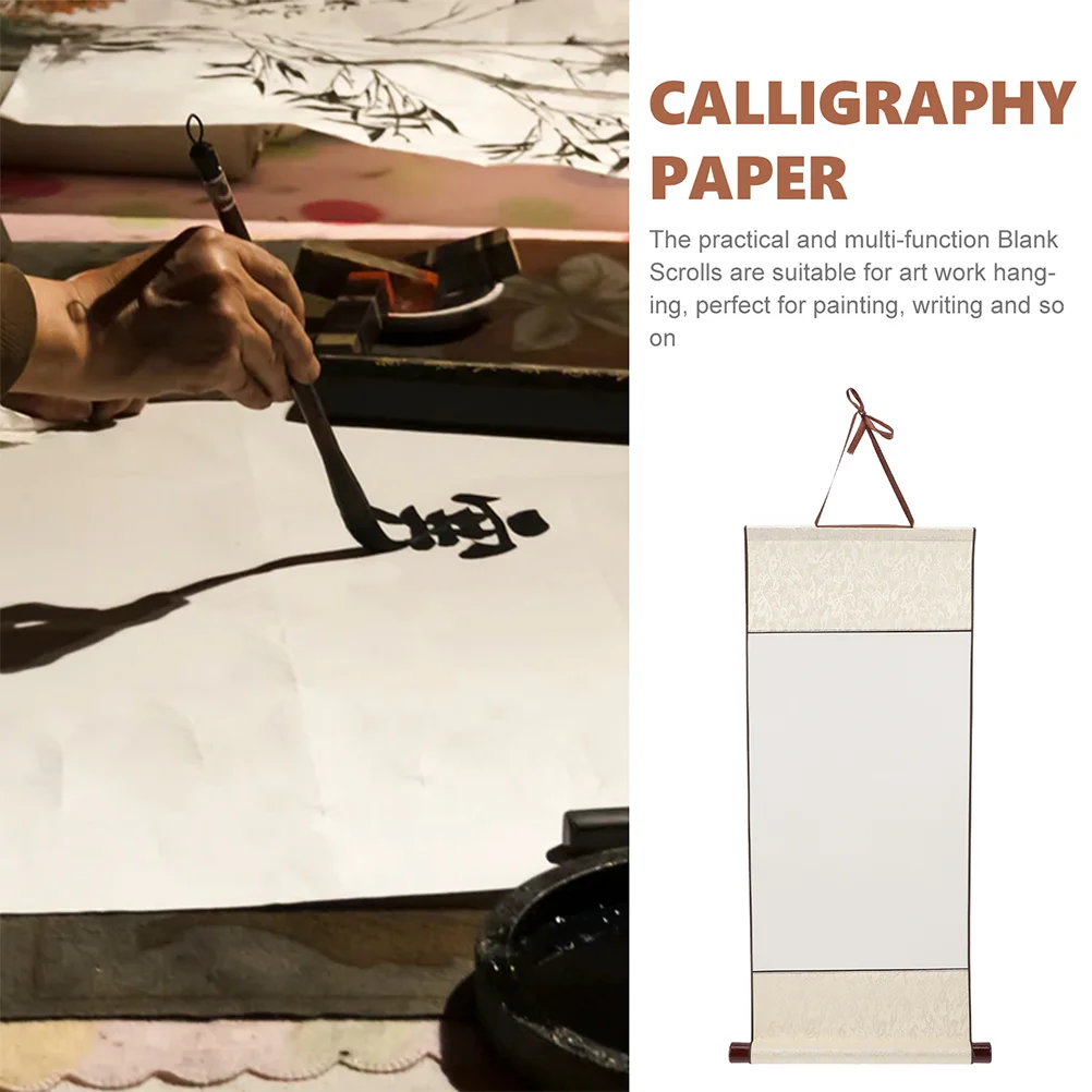 

3 Pcs Calligraphy Scroll For Painting Art Paper 30x67cm Rice Paper for Writing Painting Home Supplies Vintage Scroll