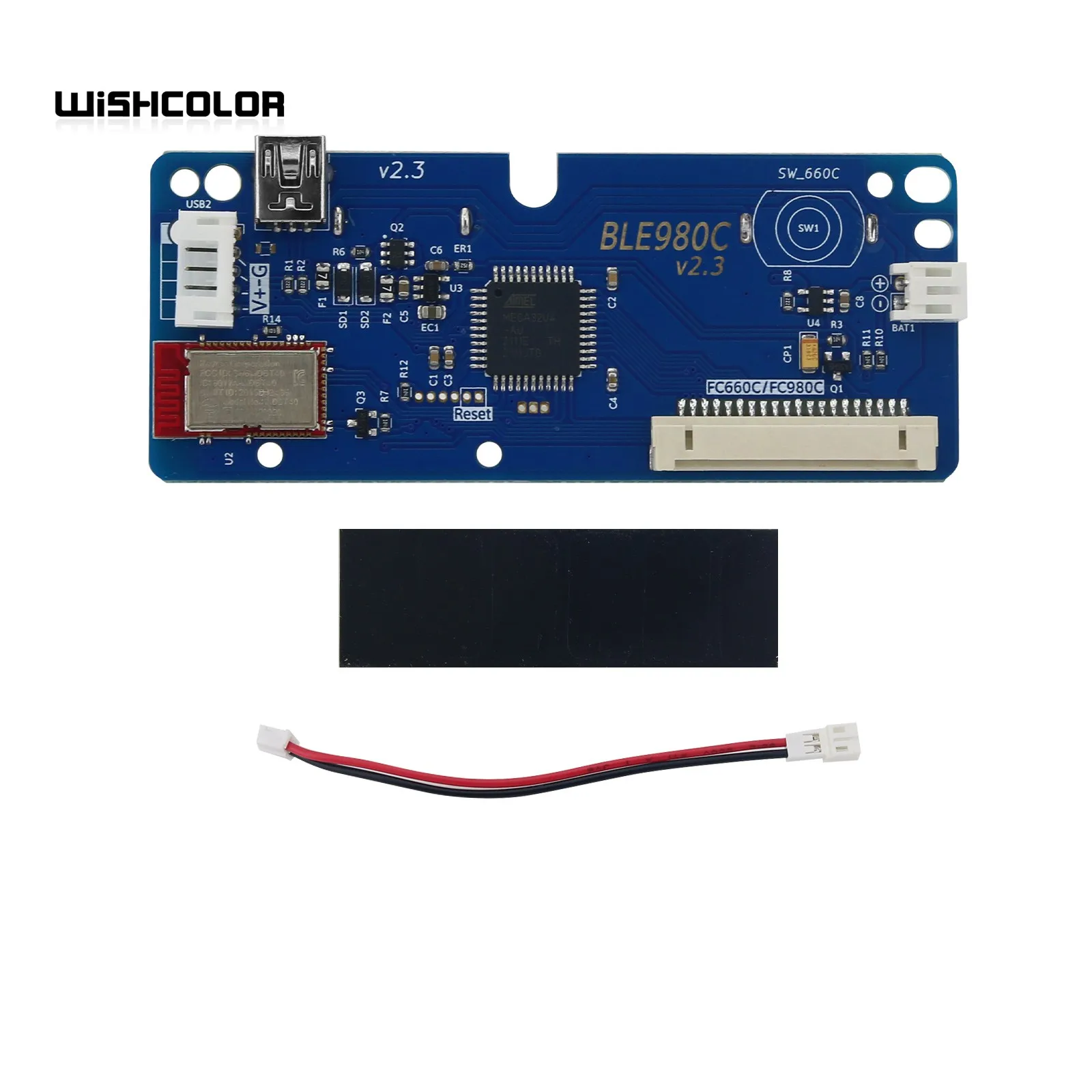 

Wishcolor BLE660C YDKB Keyboard Controller Board Bluetooth Wireless Master Control (Type C Interface) for FC660C