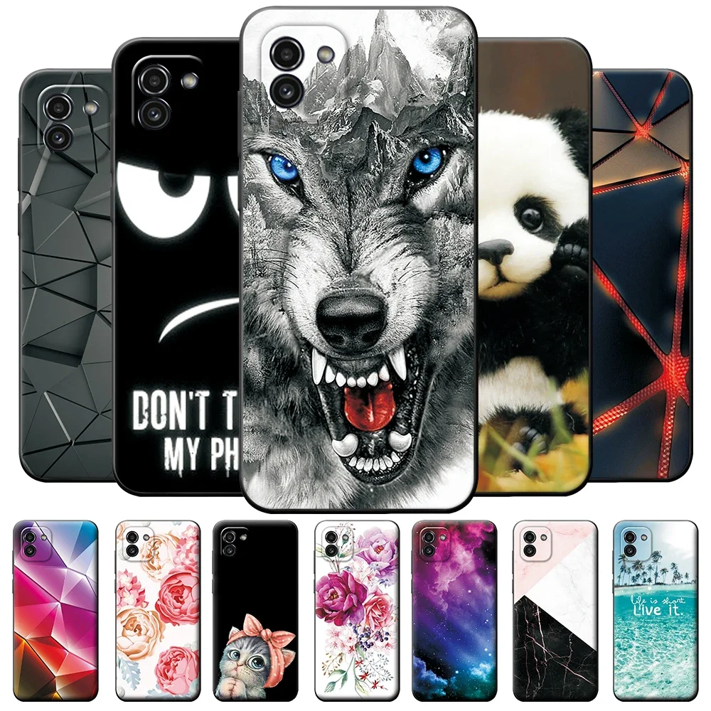 For Samsung Galaxy A03 Case Silicone Beautiful Back Cover Case For Samsung A03S A03 Core Bumper For GalaxyA03 SM-A035F Cute