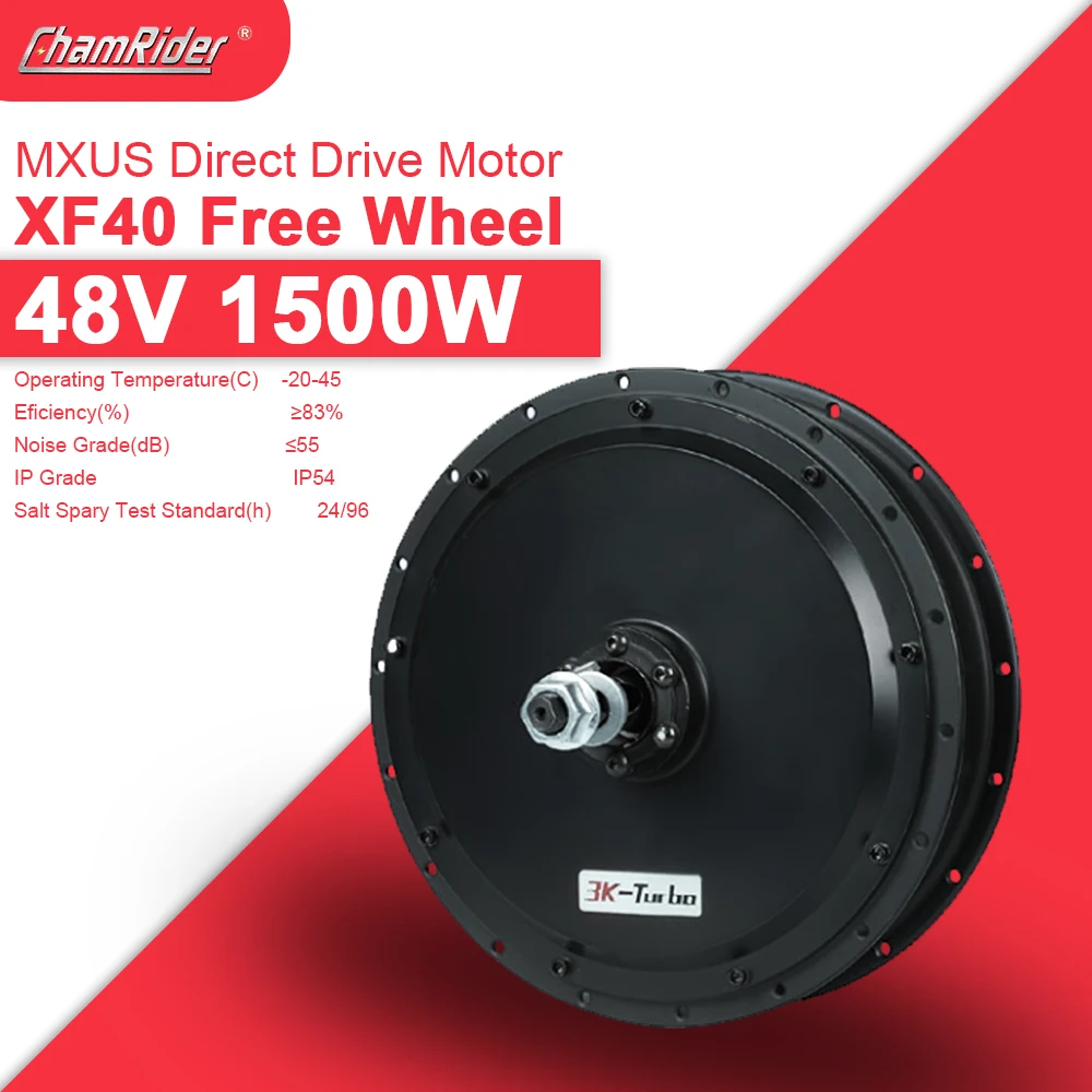 MXUS XF40 36V 1500W Wheel Hub Motor 48V Electric Bike Motor  Brushless Geared Motor E-bike Motor Freewheel Rear