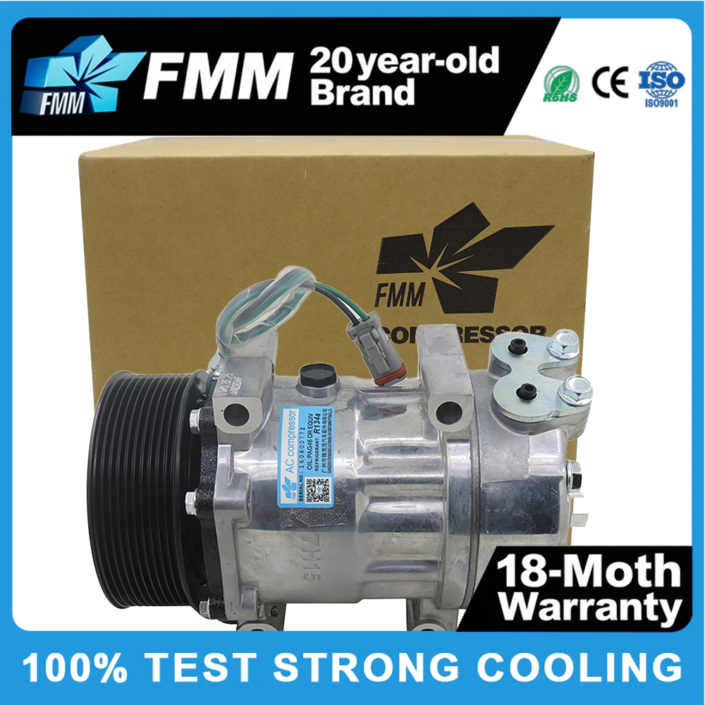 

24V 10PK AC Compressor for Scania TRUCK 1888032 | 1531196 8295 8275 2564093 Auto Air Conditioning Compressor