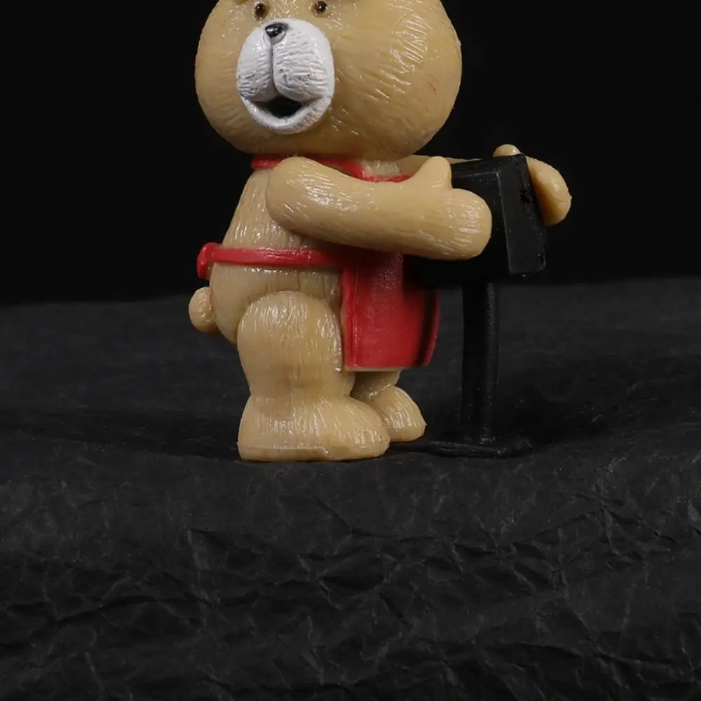 Dekorationen lebendige Teddybär Garage Kit niedlich verschiedene Haltungen Cartoon Bär Puppe Modell Kits