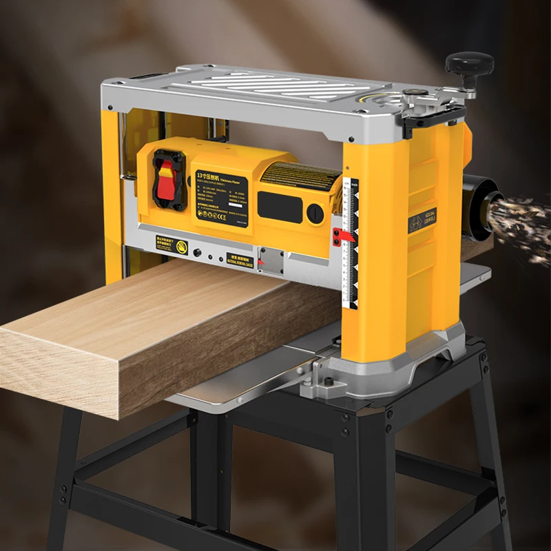 13 Inch Electric Wood Thicknesser Planer Multi-function Portable Woodworking Planing Machine