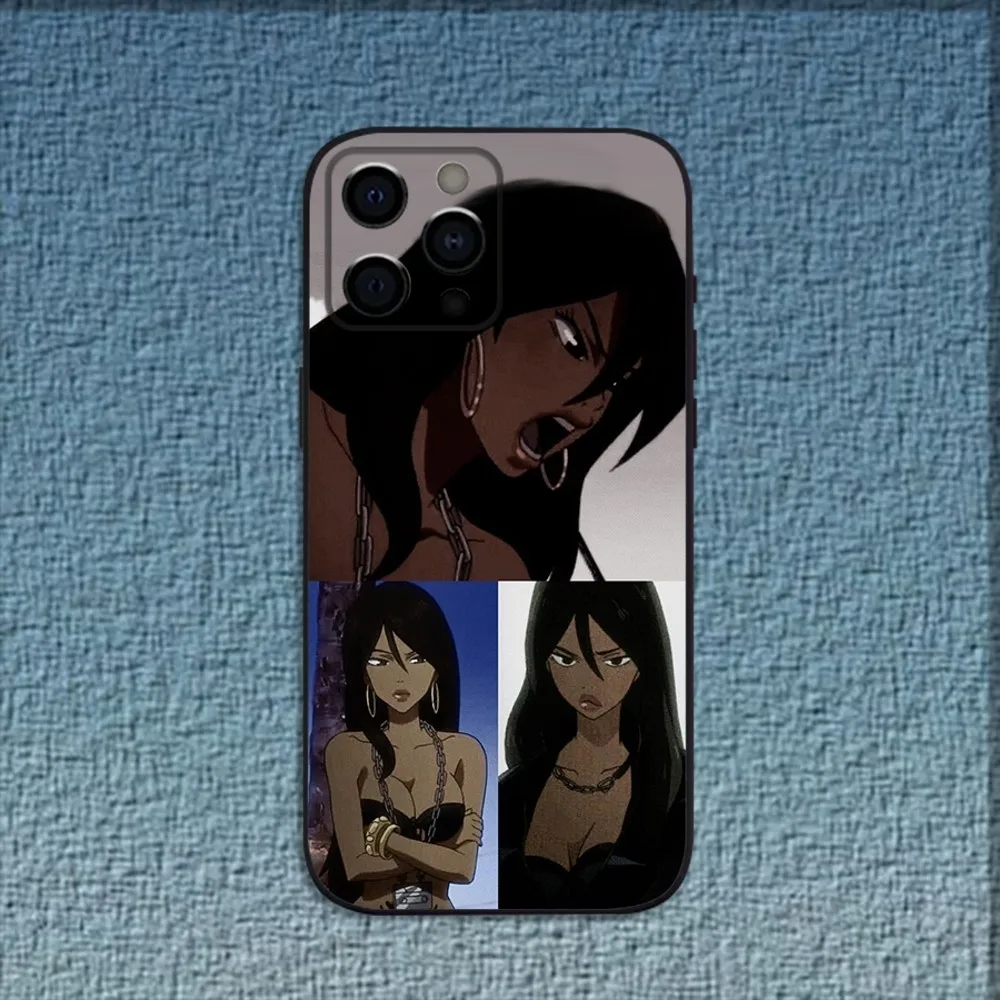 Michiko To Hatchin Michiko Malandro Phone Case For iPhone 16,15,14,13,12,11,Pro,X,XS,Max,XR,Plus,Mini Soft Black Cover