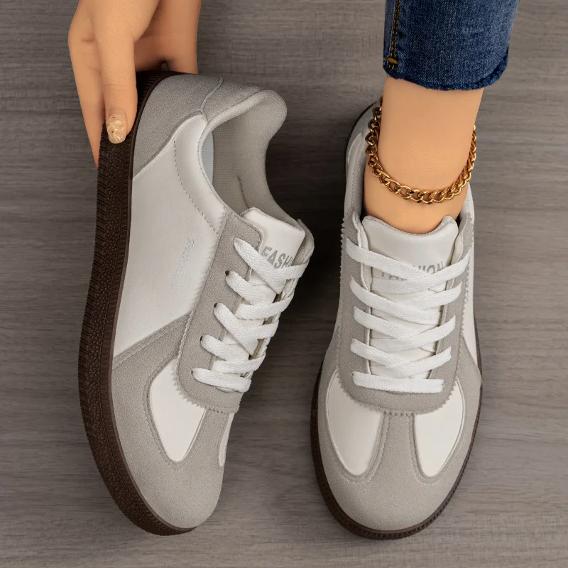 Women's shoes 2026 versatile breathable casual shoes flat bottom versatile comfortable thick soled board shoes sports shoes