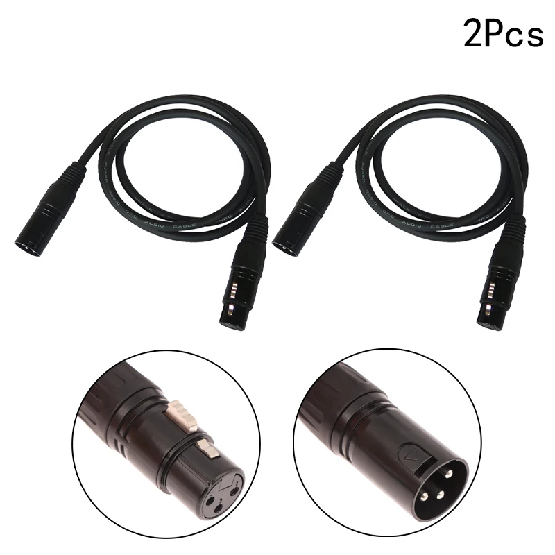 

2 шт. DMX 1 м кабель 3-контактный XLR сценический свет 512 сигнала линия передачи изолируют соединительные линии помех сигнала для DJ Audio