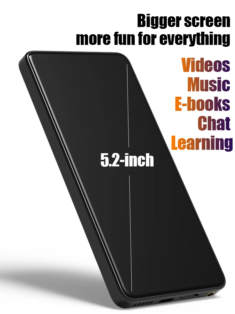 مشغل Famue 1080P andrioed 13 wifi MP3/MP4، موسيقى هيفي بدون فقدان، بلوتوث، كتاب الإلكترونية، سبوتيفي، متجر اللعب، 6G+64G، 5.2 بوصة