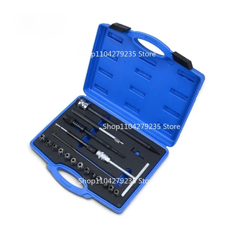 

21 Piece Set of Fuel Injector Base Carbon Deposition Cleaning Universal Reamer