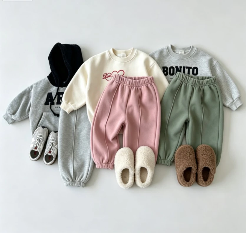 Toddler Baby Solid Color Harem Pants Kid Loose Fit Jogger Sweatpants Children Autumn Winter Trousers Children Fashion Wear Pants