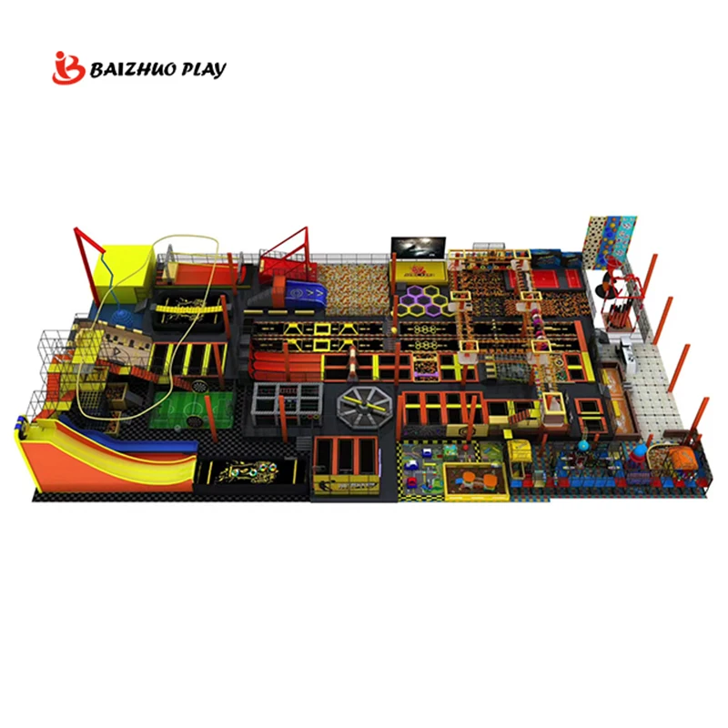 Customized Colors And Sizes Amusement Playground Trampoline Park Jumping Bed For Adults And Children Affordable Equipments