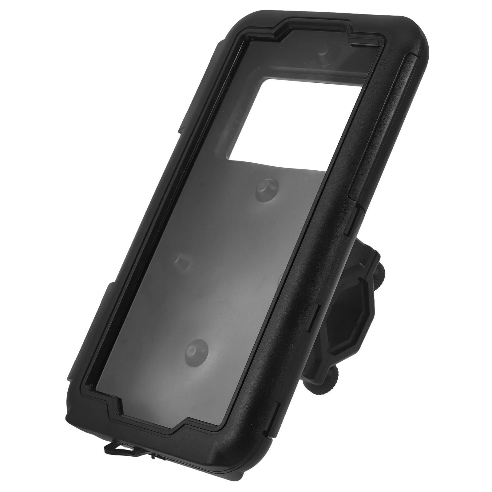 

Universal Motorcycle Phone Mount Holder Bike Scooter Black Waterproof Durable Cellphone Clamp With Easy Installation For