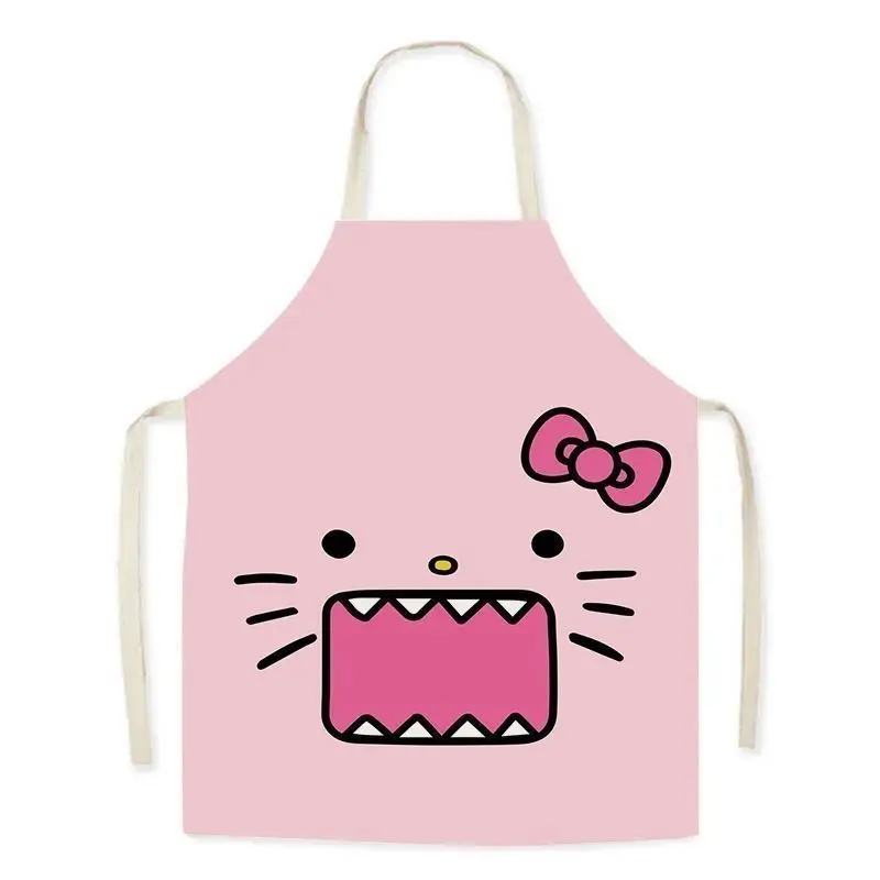 ใหม่ Sanrio Hello Kitty ผ้ากันเปื้อน Young และ Fashionable Kitchen & Household ผู้ปกครอง-เด็กทําอาหารห้องรับแขก Smudge-proof Coveralls