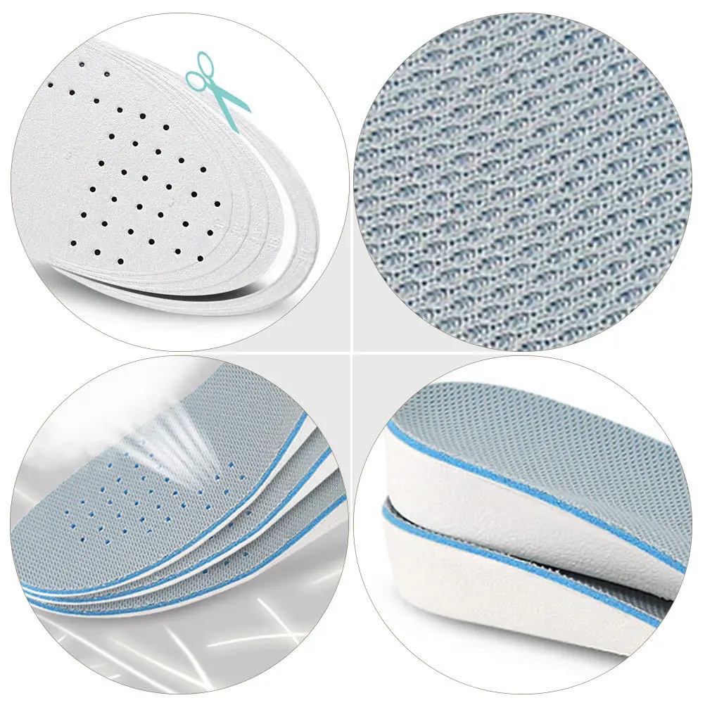 

1Pair Sports Heightening Shoe Pads Shockproof Eva Shock-Absorbing Lightweight Breathable Sweat Absorption Inner Heightening