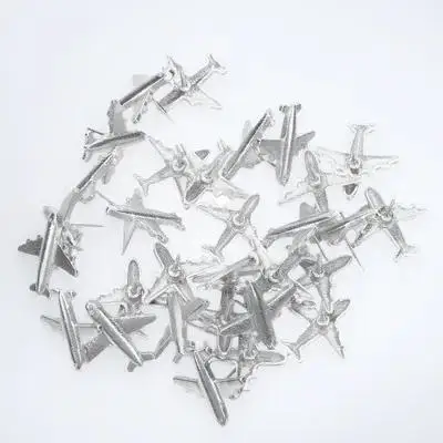 

12 Pcs Metal Airplane Thumbtacks Decorative Push Pins for Bulletin Board Cork Wall Photo Display School Office Use