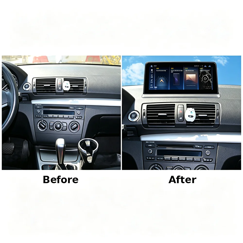 10.25 Inch Android 13 Car Navigation for BMW 1 Series E87 2006-2011,  Plug and Play, GPS Head Unit Multimedia Player