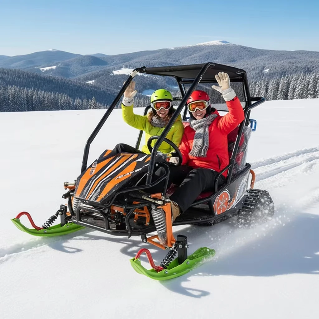 

Двухколесный снегоход для аренды с мотором 800 Вт, высоким крутящим моментом, двойными гидравлическими дисковыми тормозами и грузоподъемностью 200 кг