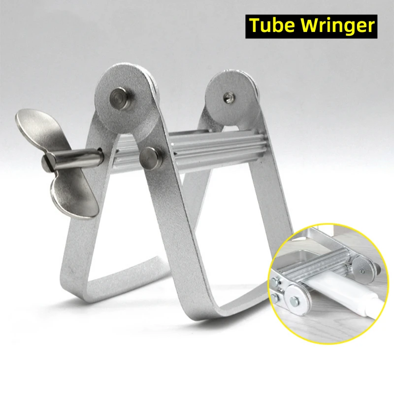 Lazy Toothpaste Dispenser Tube Squeezer Bathroom Metal Squeezer Tool Hair Color Dye Cosmetic Paint Squeezer Tube Tightener