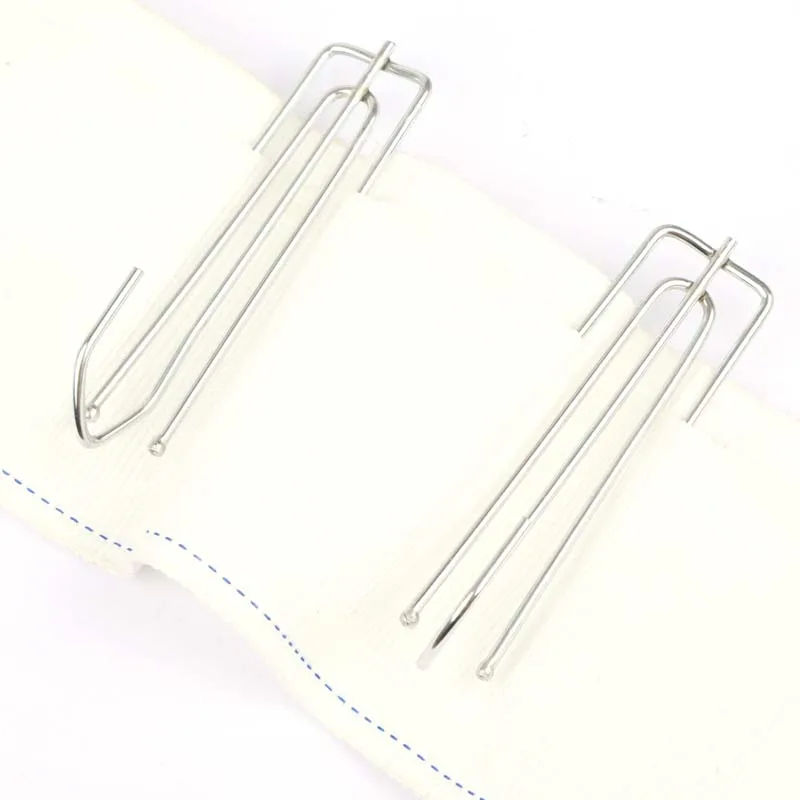 5PCS Metal Four Fork Curtain Tape Hook Curtains Cloth Ring Clamp Tracks DIY Home Curtain Accessories Spray Plated Curtain Hook